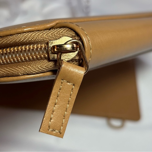 2/$30 Peter Pauper Press Tan Faux Leather Padded Portfolio with Notepad - Picture 6 of 11